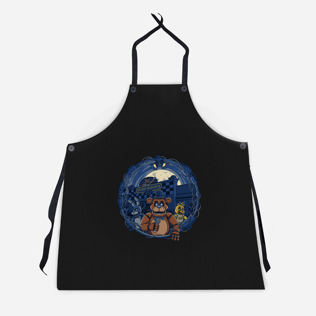 Night Of The Puppets-Unisex-Kitchen-Apron-JCMaziu