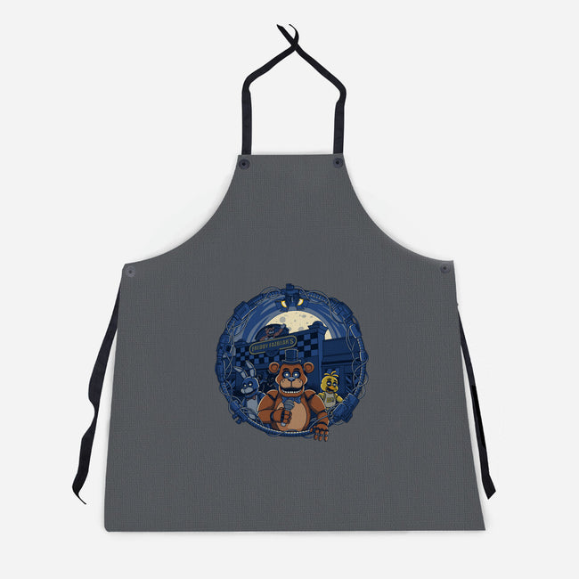 Night Of The Puppets-Unisex-Kitchen-Apron-JCMaziu