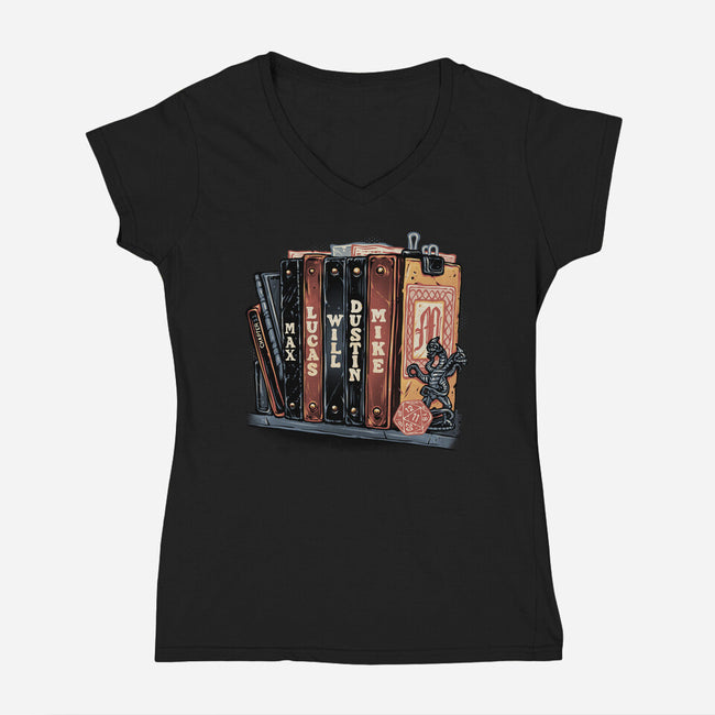 Start Of A New Chapter-Womens-V-Neck-Tee-glitchygorilla