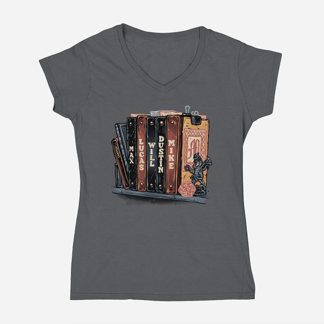 Start Of A New Chapter-Womens-V-Neck-Tee-glitchygorilla