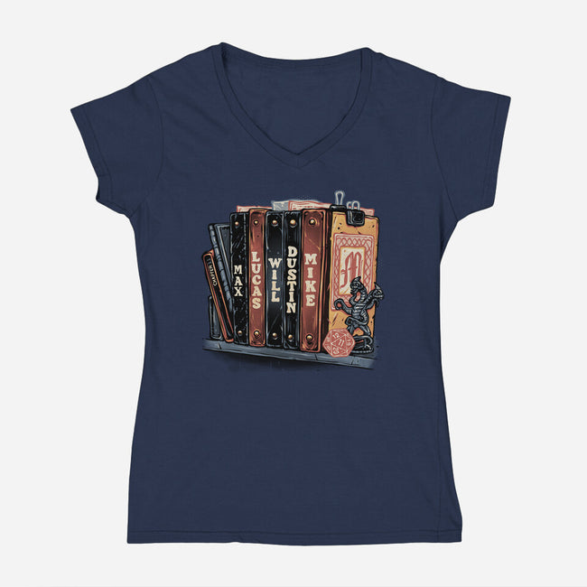 Start Of A New Chapter-Womens-V-Neck-Tee-glitchygorilla