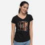 Start Of A New Chapter-Womens-V-Neck-Tee-glitchygorilla