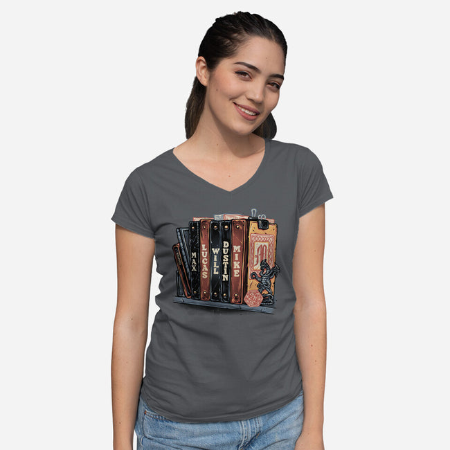 Start Of A New Chapter-Womens-V-Neck-Tee-glitchygorilla