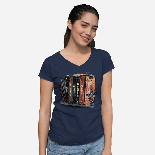 Start Of A New Chapter-Womens-V-Neck-Tee-glitchygorilla