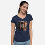 Start Of A New Chapter-Womens-V-Neck-Tee-glitchygorilla