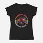 Rainbow Road Friend-Womens-V-Neck-Tee-rmatix