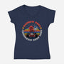 Rainbow Road Friend-Womens-V-Neck-Tee-rmatix