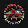 Rainbow Road Friend-Womens-Fitted-Tee-rmatix