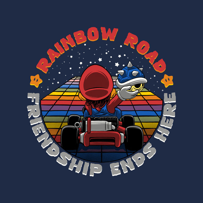Rainbow Road Friend-Womens-Fitted-Tee-rmatix