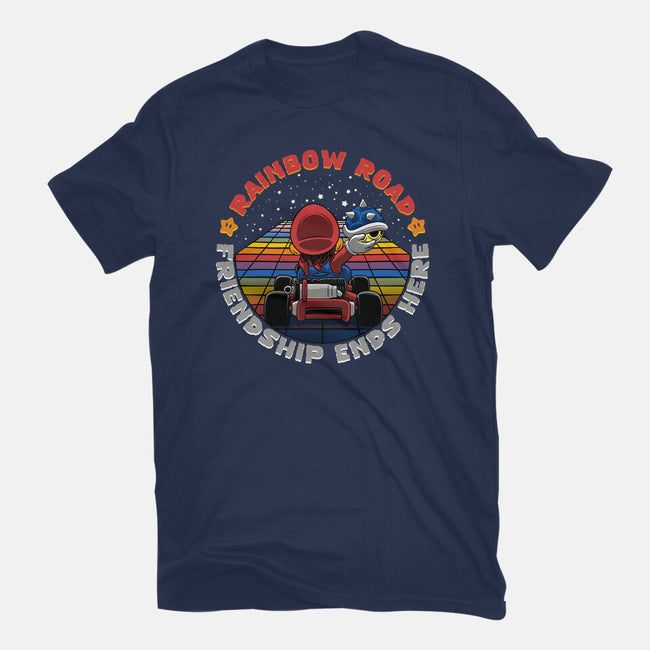 Rainbow Road Friend-Womens-Fitted-Tee-rmatix