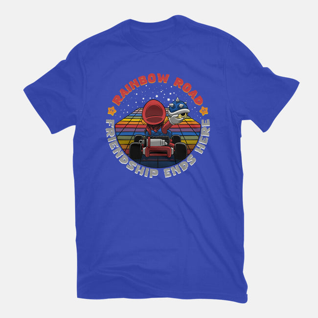 Rainbow Road Friend-Womens-Fitted-Tee-rmatix