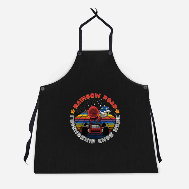 Rainbow Road Friend-Unisex-Kitchen-Apron-rmatix