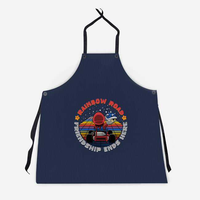 Rainbow Road Friend-Unisex-Kitchen-Apron-rmatix