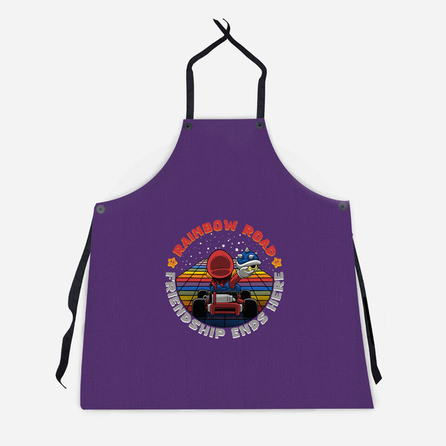 Rainbow Road Friend-Unisex-Kitchen-Apron-rmatix