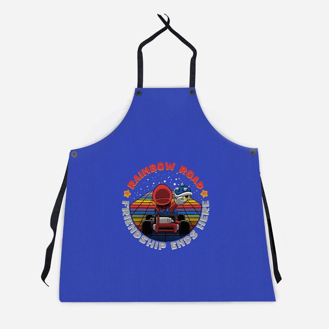 Rainbow Road Friend-Unisex-Kitchen-Apron-rmatix