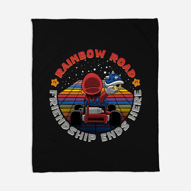 Rainbow Road Friend-None-Fleece-Blanket-rmatix