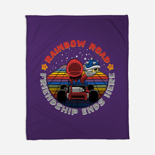 Rainbow Road Friend-None-Fleece-Blanket-rmatix