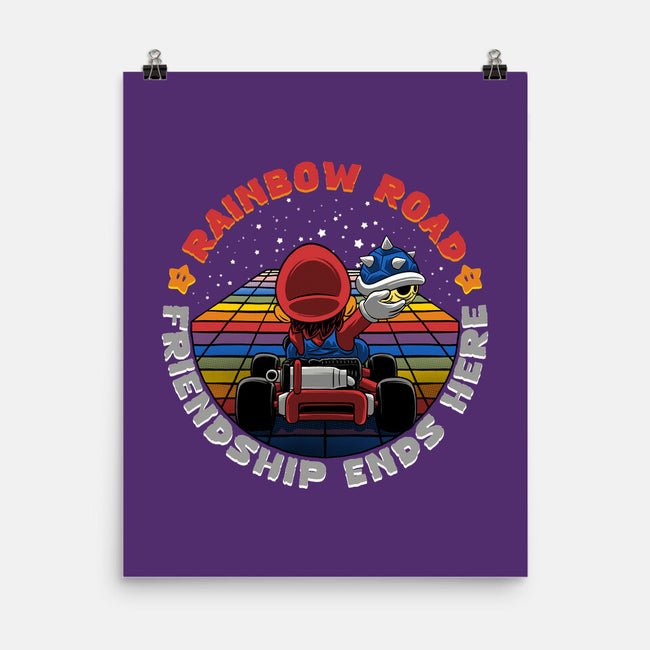 Rainbow Road Friend-None-Matte-Poster-rmatix