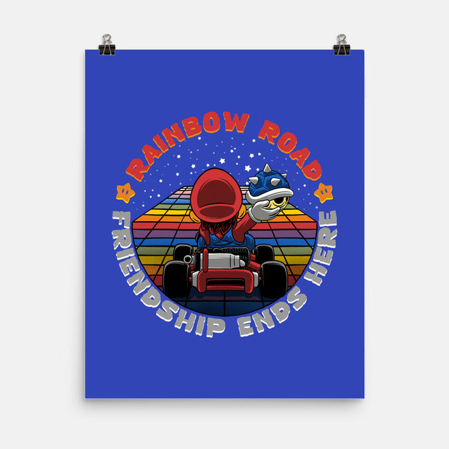 Rainbow Road Friend-None-Matte-Poster-rmatix