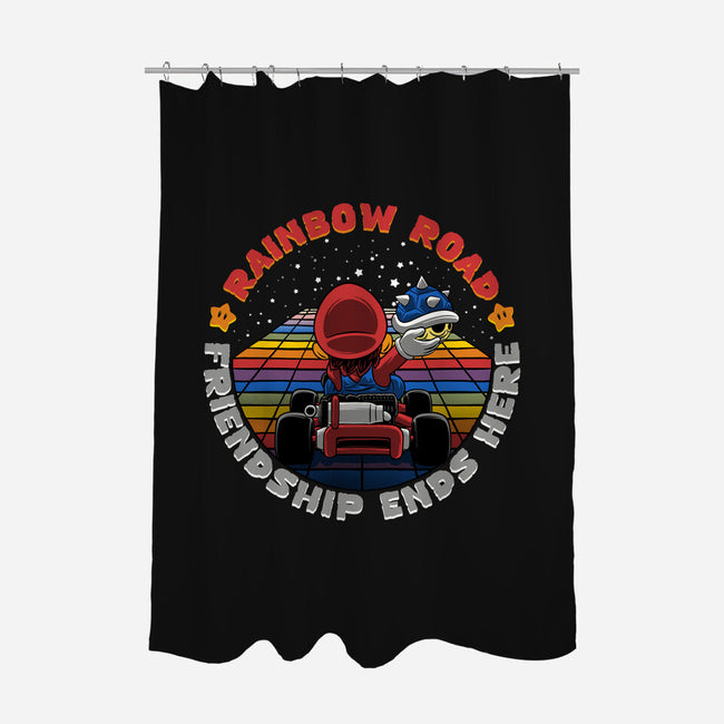 Rainbow Road Friend-None-Polyester-Shower Curtain-rmatix