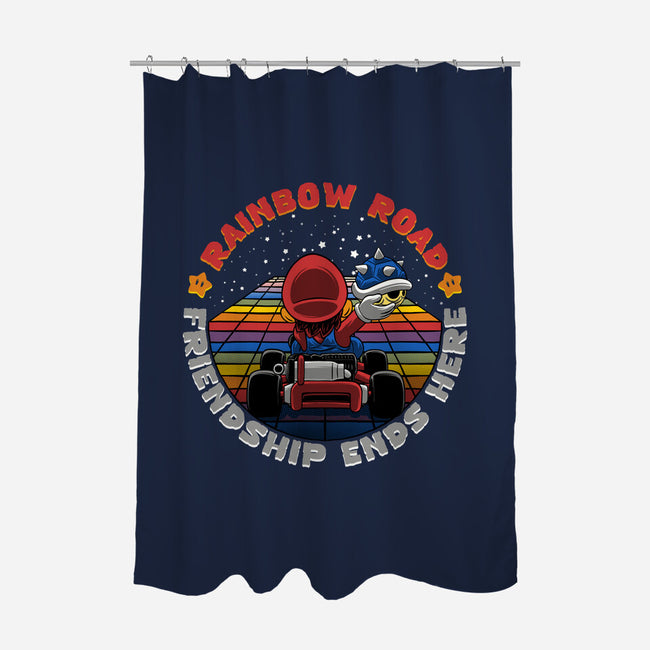 Rainbow Road Friend-None-Polyester-Shower Curtain-rmatix