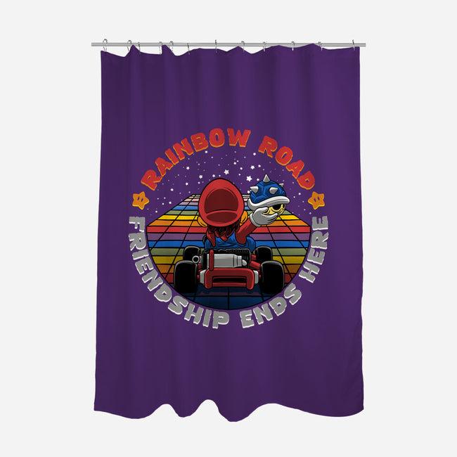 Rainbow Road Friend-None-Polyester-Shower Curtain-rmatix
