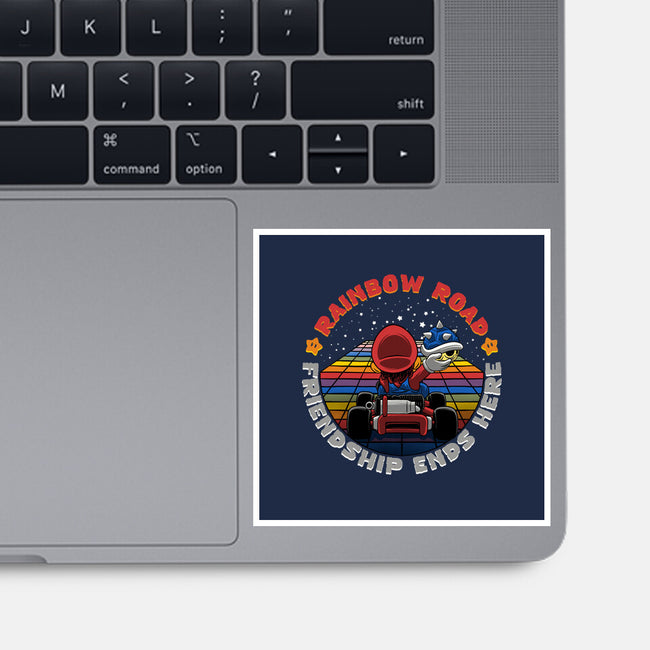 Rainbow Road Friend-None-Glossy-Sticker-rmatix