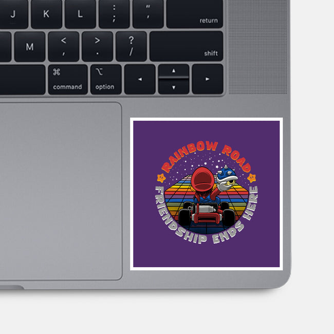 Rainbow Road Friend-None-Glossy-Sticker-rmatix