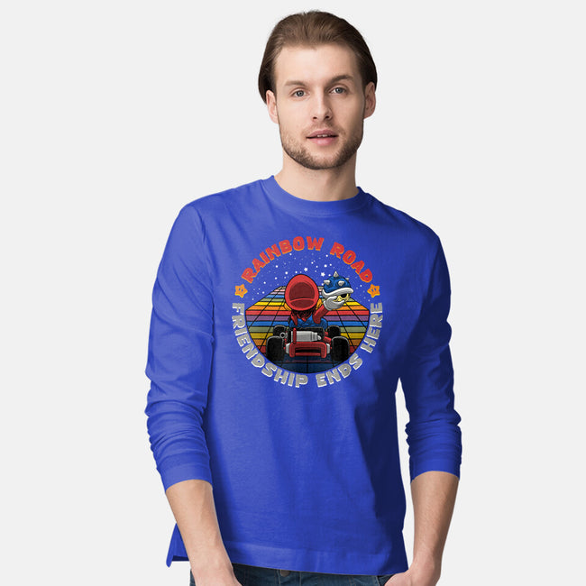 Rainbow Road Friend-Mens-Long Sleeved-Tee-rmatix