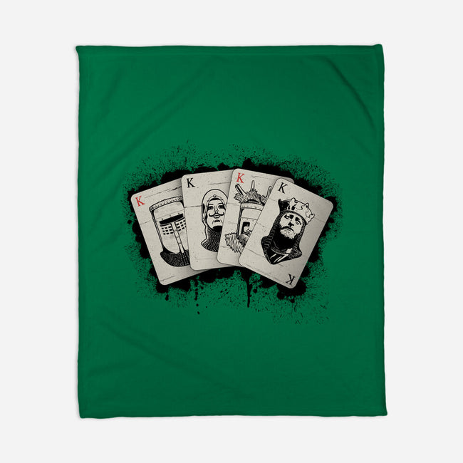 Knights Poker-None-Fleece-Blanket-NMdesign