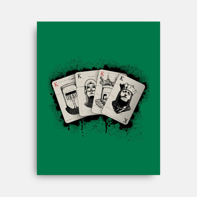 Knights Poker-None-Stretched-Canvas-NMdesign