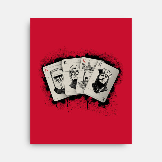 Knights Poker-None-Stretched-Canvas-NMdesign