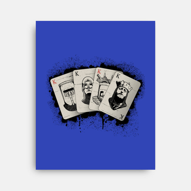Knights Poker-None-Stretched-Canvas-NMdesign