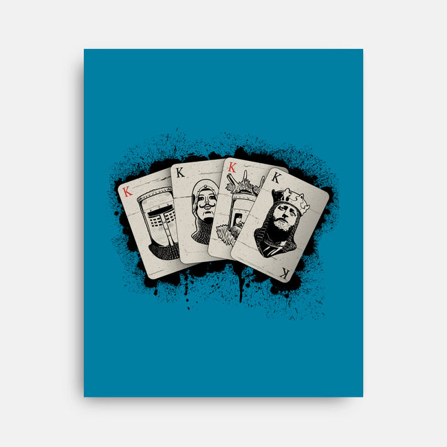 Knights Poker-None-Stretched-Canvas-NMdesign