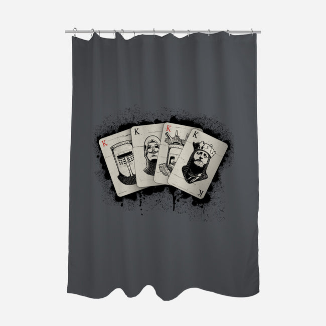 Knights Poker-None-Polyester-Shower Curtain-NMdesign