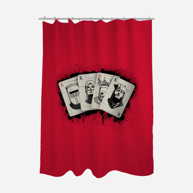 Knights Poker-None-Polyester-Shower Curtain-NMdesign