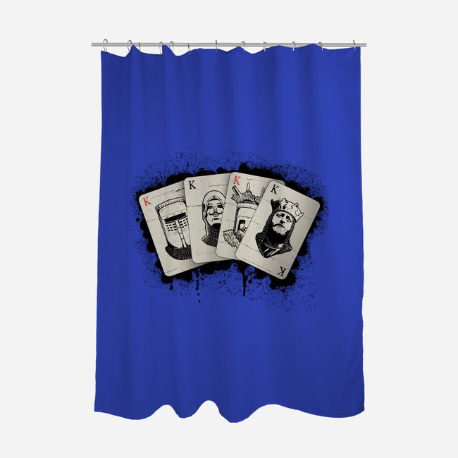 Knights Poker-None-Polyester-Shower Curtain-NMdesign