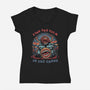 Find The Calm In The Chaos-Womens-V-Neck-Tee-glitchygorilla