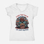 Find The Calm In The Chaos-Womens-V-Neck-Tee-glitchygorilla