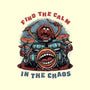 Find The Calm In The Chaos-None-Adjustable Tote-Bag-glitchygorilla