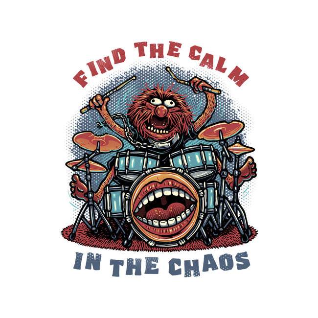 Find The Calm In The Chaos-Mens-Heavyweight-Tee-glitchygorilla