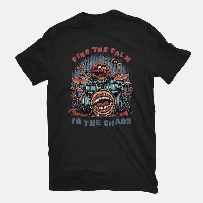 Find The Calm In The Chaos-Youth-Basic-Tee-glitchygorilla