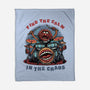 Find The Calm In The Chaos-None-Fleece-Blanket-glitchygorilla