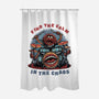 Find The Calm In The Chaos-None-Polyester-Shower Curtain-glitchygorilla