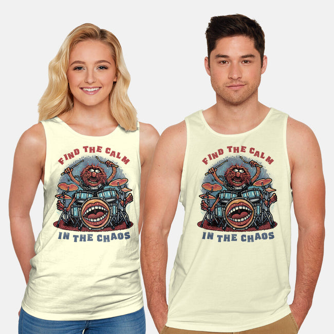 Find The Calm In The Chaos-Unisex-Basic-Tank-glitchygorilla