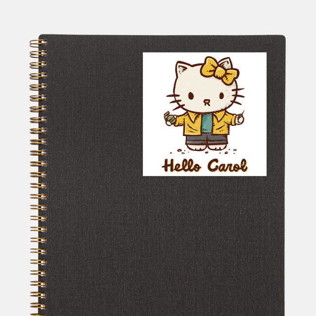 Hello Carol-None-Glossy-Sticker-kg07