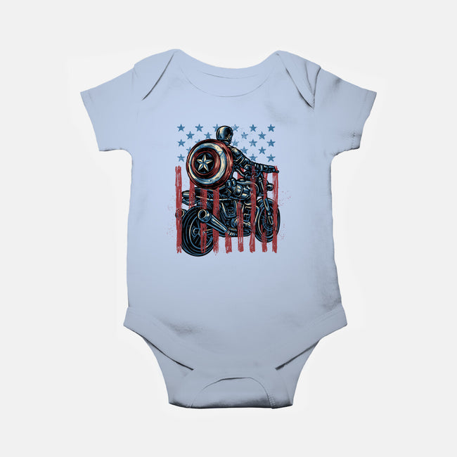 One More Ride-Baby-Basic-Onesie-glitchygorilla