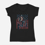 One More Ride-Womens-V-Neck-Tee-glitchygorilla