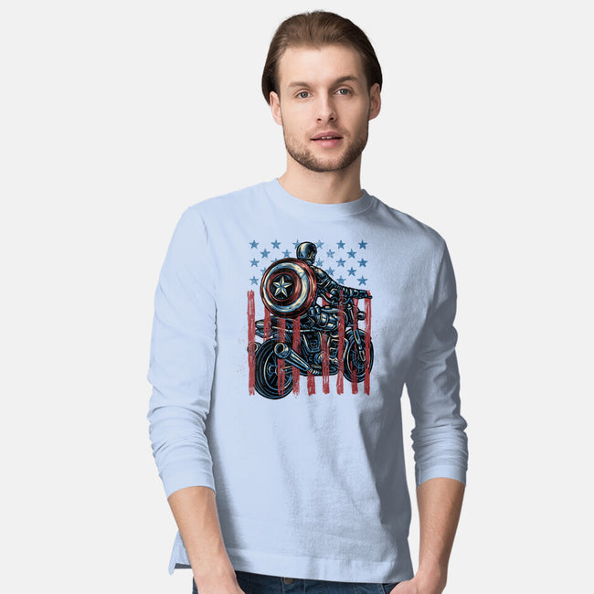 One More Ride-Mens-Long Sleeved-Tee-glitchygorilla