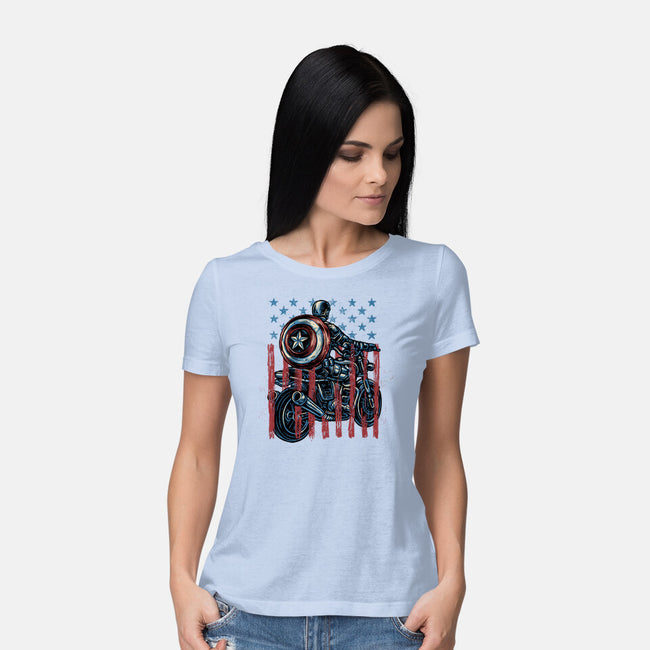 One More Ride-Womens-Basic-Tee-glitchygorilla